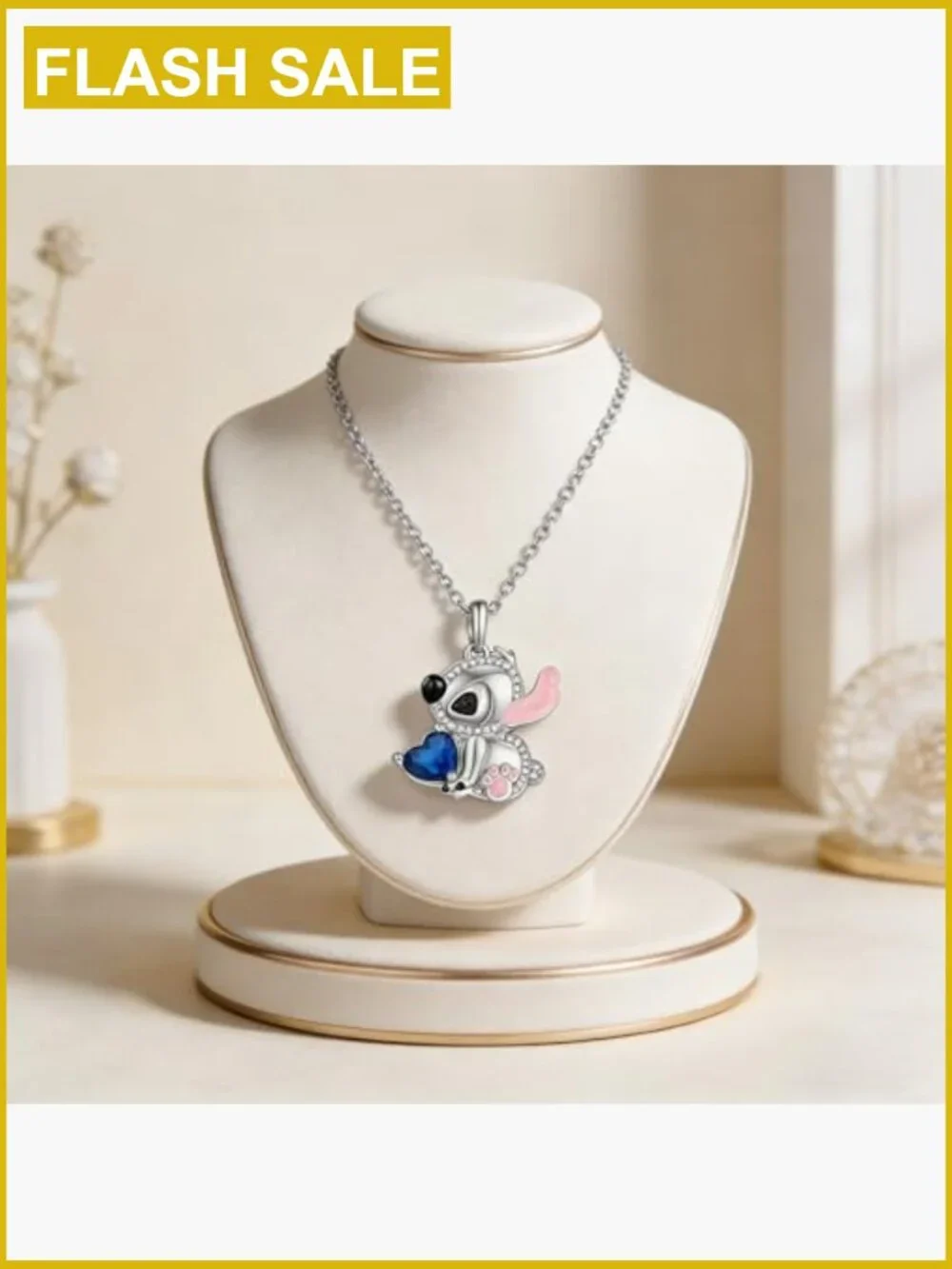 Girls Cartoon Character Pendant Necklace, Birthday Gift for Daughter Niece
